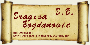 Dragiša Bogdanović vizit kartica